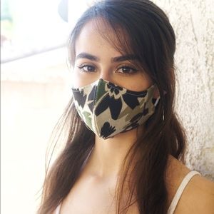 Handmade Camo Floral Face Mask